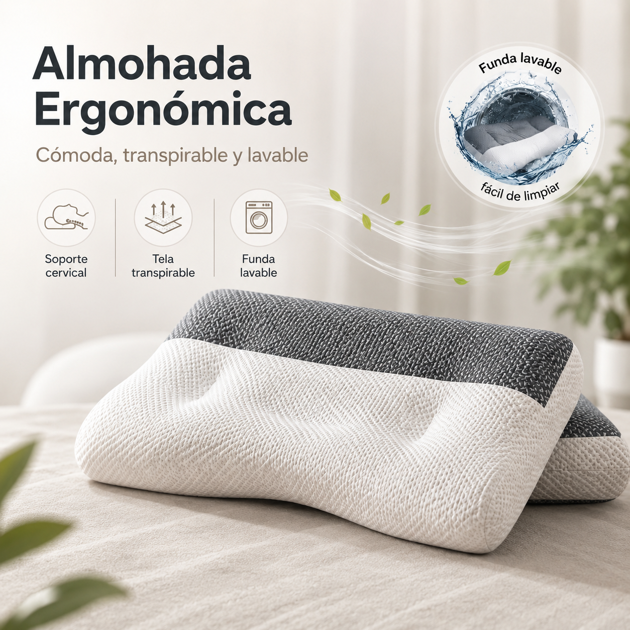 Almohada Ergonómica Antiestrés